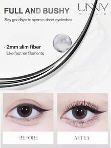 UNNY CLUB 7ml 豐盈睫毛膏，捲翹豐盈，打造更豐滿濃密的睫毛，持久捲翹提拉，強效定型不結塊，抗汗防水，定義精準長度，易於卸除 - 全音量 - 查看 3