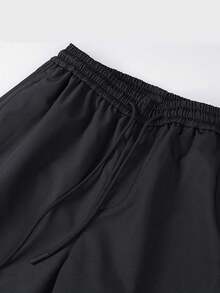 Men's Casual Fashion Cargo Pants Outdoor Sports Multi-Pocket Straight Leg Long Pants - Black - View 4