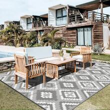 Outdoor Rug For Patios, Reversible Plastic Straw Camping Carpet, Large UV Resistant Area Garden Rugs Mats For RV, Picnic, Backyard, Deck, Balcony, Porch, Beach - A - View 10