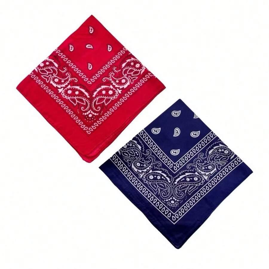 Women Scarves - Kit 2-pack-rED-bLUE - View 1