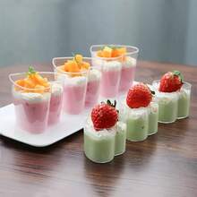 1/5/10pcs Reusable Heart-Shaped Dessert Cups Without Lids - Perfect For Ice Cream, Mousse, Pudding And Gelato - Baking Supplies For Bakeries, Birthday Parties, Buffets, Weddings - Multicolor - View 2