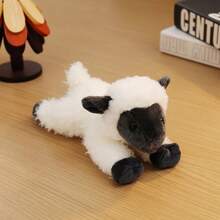 1pc Cute Cartoon Lamb Plush Doll, Soft Skin-Friendly 3D Little Goat Sofa Pillow For Living Room, Bedroom, Bay Window Decor, Gift For Best Friend Birthday, Photo Prop, Home Decor, Mother's Day, Halloween, Children's Day Gift - Multicolor - View 16