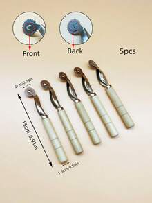 [1/3/5pcs]Positioning Marking Wheel, Serrated Edge Stitching Tracing Wheel, Premium Sewing Auxiliary Tool, Suitable For Garment Making, Patchwork, Leather Craft, Compatible With Tailors And Handicraft Enthusiasts - Wooden Handle Marking Wheel - View 10