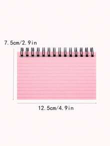 1pc 6-Pack Spiral Notebook, Colorful Lined Pocket Notebook, Tear-Off Pages, Small Diary Memo Pad, Suitable For School, Office, Study - Coil - View 2