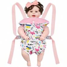 GAGAKU - Portador de muñecas, accesorios para muñecas de bebé, columpio de 22 pulgadas, con mochila para niños, color rosa, parque de atracciones arcoíris - 7_parque de atracciones arcoíris rosa - Ver 5