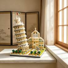 1000+Pcs Large Building Block Set | High Fidelity World Landmarks, Micro-Particle Precision Assembly, Explore World Wonders, London Big Ben Building Block Model, Leaning Tower, Burj Al Arab, Taj Mahal, British Vintage European Architecture Style, European Landmark Building Model, Adult Graduation Gift, Birthday Gift, Christmas Gift, Back To School Gift - Multicolor - View 9
