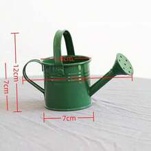 Vintage Tinplate Watering Kettle, 1L Outdoor Metal Water Bucket For Plants, Decorative Sprinkling Can For Flowers, Garden Beds, And Home Landscaping - ColorB - View 3