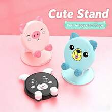 1PC New Cartoon Cute Phone Stand, Foldable Small Portable Multi-Function Adjustable Universal Tablet Holder, Slouchy Person Gadget - A - View 10