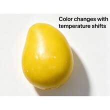 1 pieza Juguete antiestrés de mango que cambia de color, cambia de amarillo cálido a verde, juguete de apretar súper suave de rebote lento, juguete de fruta realista y lindo para los dedos, adecuado para adultos - Multicolor - Ver 7