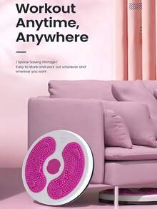 1PC Portable Waist Disc Set With Resistance Band, 3D Textured Foot Massage Plate To Stimulate Acupoints And Promote Blood Circulation, Suitable For Gym Or Home Fitness, Can Be Used For Pilates And Yoga, Home Fitness Waist , Waist Exercise Machine - Suitable For Foot Massage Exercise, Women's Weight Loss And Fitness, Weight Capacity Up To 100KG - Multicolor - View 5