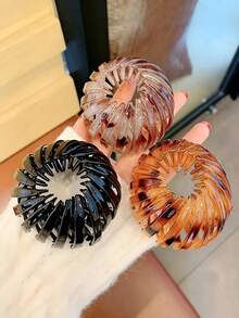 Vintage Bird Nest Hair Clip, Large Size Expandable Magic Hair Clip, Suitable For Girls And Women, Extendable Bun Holder - Multicolor - View 3