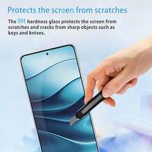 XINHONGYU 9D HD Full Glue Tempered Glass Screen Protector, Compatible With Redmi Note 14/13 Pro Max/12R/11 Lite/10S/9A/8/T/14C/13C/11 10 2022/9i Power/A5/A4/A3/A2+/A1/K80/K70 Pro/K60 Ultra/K50/K40/K30 Series, Full Coverage Screen Protector - Clear - View 4