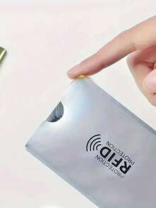 Anti-Demagnetization Silver Card, Bank Card Identity Shield, Anti-Scan, Anti-Magnetic, Anti-Theft, Anti-Stealing Card Sleeve, Card Sticker, Card Sleeve, Waterproof Card, Medical Card, ID Card Protector, Card Holder, Card Sleeve, Anti-Block Card Reader Lock, Bank Card, Identity Card Protector, Metal Aluminum Card Sleeve, Card Wallet, Wallet, Business Card Holder, Credit Card Holder, Women's Card Wallet, Men's Card Wallet, RFID Wallet - Multicolor - View 4