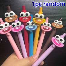 Back To School Season 10/5/1 Pack Creative Smiling Face Ballpoint Pens - Back To School Stationery, Candy-Colored Pen Body With B, First Day Of School - Multicolor - View 8