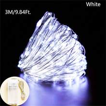 White Copper Wire Fairy String Lights, Flexible Lighting To Create Romantic Atmosphere, Home Decor Room Decor Wedding Party Holiday Decoration, Wedding Decor Birthday Graduation Decoration, Indoor Decorative Lights Suitable For Daily And Halloween Use - Copper Wire Lamp White Light - View 13