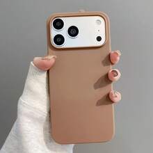 液態矽膠 3 層全包覆軟膠手機殼，適用於 iPhone 17 Pro 17 Pro Max 17，清新夏季配色，防震保護殼附防刮微纖維內襯，相容 iPhone 13 11 16 Pro Max 15 14 Plus 12 Mini XS Max 7 8 Plus - 卡其色 - 查看 6
