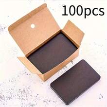 50/100/300pcs Blank White Cardstock Small Cards - Word Cards/Bookmarks/Message Cards/Flashcards/Postcards - Minimalist Cards - View 11
