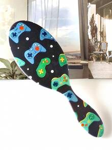 BEATURE Blue-Green Game Controller Pattern Air Cushion Comb, Scalp Massage Comb, Anti-Static, Durable ABS Handle, Suitable For All Hair Types, High-Quality Air Cushion Comb - Air Cushion Comb - View 11