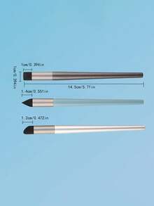 3 Sets Of Friction Pens Designed For Oil Pastels, Including Eraser Pen, Blending Pen, Soft-Headed Wax Crayon Transition Sponge Ball And Rendering Brush Tool, All 3 Styles Washable, Essential For Painting Art - A - View 5