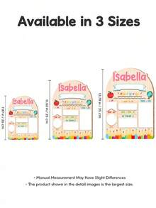 Personalized First Day Of School Sign Customizable Text Writable Photo Prop Commemorative Board Record Growth Classroom Decoration - Multicolor 4 - View 3