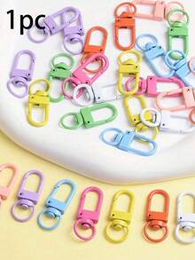 1/10/20/50pcs Alloy Rotating Keychain Hook, Alloy Rotating Lobster Clasp Keychain - Multi-Functional Spring Clip Key Ring, Suitable For Handbags And Accessories - Multicolor - View 15