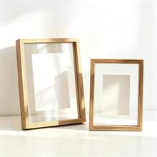 Double-Sided Transparent Photo Frame 6 Inch 8-Character Calligraphy Art Display Stand - A - View 2