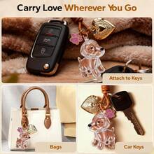 Forever Pup Dog Hair Collector Keychain Dog Fur Keepsake Pet Memorial Gifts For Dogs Pets Fur Memory Charm With Storage Photo - White - View 8