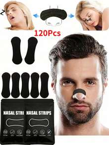150/120/90/60/30/2pcs Nasal Strips, Suitable For Daily Use And Sleep, These Nasal Dilator Strips Support Nasal Passages, Make Airflow Smoother, Breathing More Comfortable, Lightweight And Firm, Easy To Apply, Suitable For Home, Travel And Work - Black - View 15