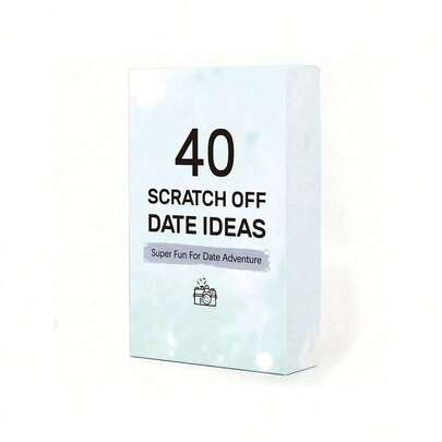 Juego de Cartas Raspables para Citas en Pareja - 40 Tarjetas Raspables Románticas con Desafíos Divertidos y Sorpresas, Perfecto para Noches de Citas, Cenas, Escapadas de Fin de Semana, Vacaciones en Casa y Tiempo de Calidad Juntos, Regalo Ideal para Adultos Enamorados
