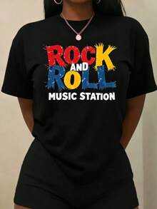 Women T-Shirts - 黑色 - 查看 1