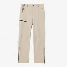 CAMEL CROWN Men's Softshell Pants, Windproof, Waterproof, Breathable, Hiking, Outdoor Casual Pants. - Desert Gray - View 6