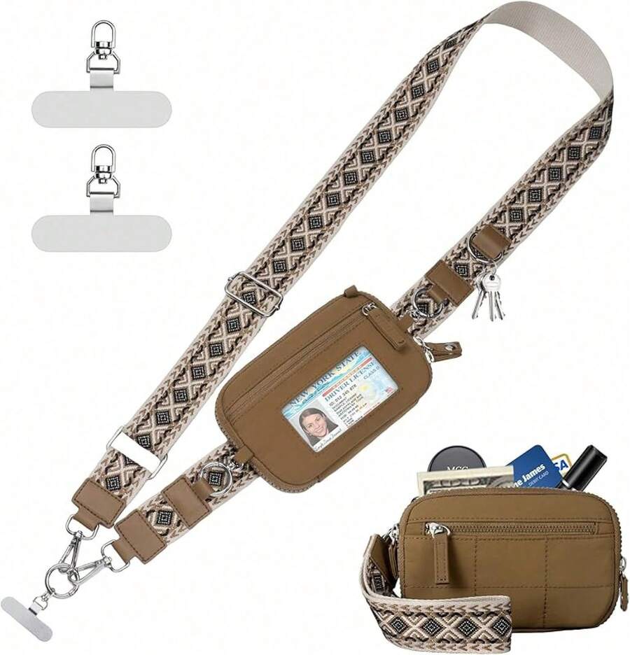 Women Wallet & Check Holder - Brown - View 1
