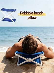 Portable Folding Beach Pillow Camping Leisure Mat, Compact And Easy To Store, Can Be Used As Headrest Or Small Cushion For Outdoor Camping And Beach Relaxation, Convenient To Use, Practical And Portable - Multicolor - View 1