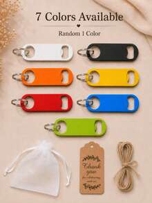 30/10/1 Set Customized Engraved Bottle Opener Keychain, Personalized Name & Date Metal Key Ring, Wedding Party Favor, Gift For Family And Friends - Style 3 - View 26