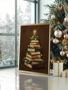 1PC Frameless Christmas Home Decor Posters, Halloween And Fall-Themed Wall Decor, Living Room Wall Art, Bedroom Decor, Bathroom, Kitchen, Dorm Room, Classroom, And Home Decor Prints, Festive Decorative Art, And Gifts For Friends - Abstract - View 2