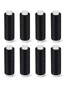 Juego de 10 piezas de hilo de coser, hilo de coser duradero - Hilo de poliéster resistente, adecuado para máquina de coser, uso industrial y doméstico, acolchado, hilo de coser, costura de punto de bloqueo, hilo de coser de alta calidad - A - Ver 7