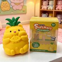Squishy Best-Selling Giant TPR Big Pineapple Squeeze Toy That Simulates Big Grapes, Big Bananas And Big Peaches With Slow Rebound Effect For Stress Relief. - Multicolor - View 3