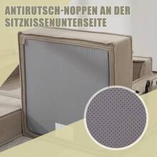 Estructura de sofa cama Beige 2 Asientos - Caqui de 2 plazas - Ver 8