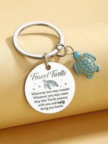 Sea Turtle Gifts For Women Men Best Travel Gifts For Travelers Women Cute Sea Turtle Keychain Funny Birthday Christmas Gift For Turtles Lovers Gift - Multicolor - View 7