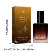 1 pièce Spray de parfum d'ambiance au bois de santal 15 ml, paquet individuel. Infusé de parfums de bois de cèdre et de bois de santal. Fournit un parfum frais, durable et naturel. Portable. Convient pour l'intérieur, la voiture, le bureau, les voyages, les vacances, les fêtes. Parfait pour Pâques, Halloween, Noël. Cadeau d'anniversaire, souvenir de vacances. Cadeau surprise attentionné pour les amis, la famille, les meilleurs amis. - A - Voir 6