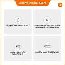 Xiaomi Smart Laser Measure – 40m Range, ±3mm Precision, LCD Display, Bluetooth Sync Via App, 370mAh USB-C Rechargeable Battery, Compact Digital Distance Meter For Home Renovation, Interior Design, And DIY Projects - Black - View 2