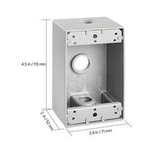 Outdoor Electrical Box 4-Pack, 4.5x2.8x2in, Junction Box For Outlet, 1/2-3/4" Conduit, 18.3 Cu.In, Gray Metal Protector - Multicolor11 - View 7