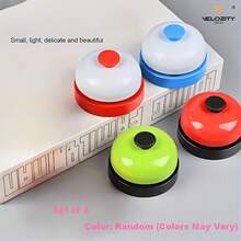 4 Random Color Hand Bells For Cat And Dog Training, No Battery Required, Suitable For Games And Resolving Household Disputes, Applicable For Home, Kitchen And Front Desk. - 4 Pieces In Random Colors - View 11