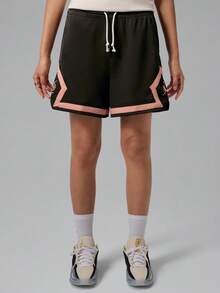Jordan Women's AS W J SPT DF DIAMOND SHORT DD Knit Shorts IQ7295-220 - Black - View 1