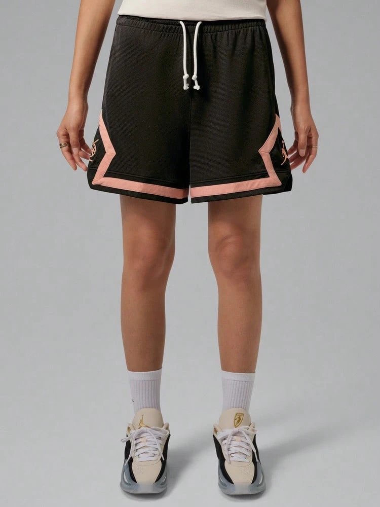 Jordan Women's AS W J SPT DF DIAMOND SHORT DD Knit Shorts IQ7295-220 - Black - View 1