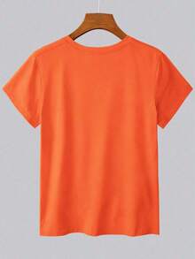 Women T-Shirts - 橘色 - 查看 3
