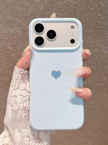 4pcs Set [Pink + Purple + Sky Blue + White] Heart Dopamine Pink Phone Case, Compatible With IPhone 18 Pro Max/18 Pro/18/17 Pro Max/17 Pro/17/16 Pro Max/16 Pro/16/16 Plus/15/15 Pro Max/15 Pro/15 Plus/11/12/13/14 Pro Max/12 Pro/12 Pro Max/13 Pro/13 Pro Max/14 Pro/14 Pro Max/14 Plus Full Coverage Anti-Drop Protective Cover, Creative Design, Suitable For Men And Women - 4-piece Set [Pink + Purple + Sky Blue + White] - View 3