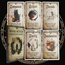 78pcs/Set Wisdom Witch Divination Cards, 20-Card Deck Suitable For Beginners, Fun Interactive Game Cards Designed To Explore Inner Wisdom; Standard Size, Easy-To-Learn Game Deck; Design Incorporates Moon, Cat And Herbal Magic Symbols - Multicolor - View 1
