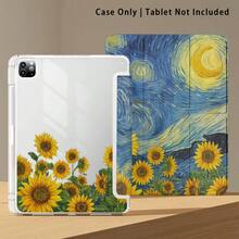 藍色漩渦、向日葵與其他圖案彩繪效果平板保護殼附支架，適用於 Honor 8/9/10/X8/X8A/X9/X8Pro/X9Pro 及其他機型 / MatePad SE 11 吋 / MatePad 11 吋 / 11.5 吋 / MatePad Pro / Apple 10 代/11 代 2025 (A16) / Galaxy Tab A7/A9 及其他熱門機型 - 款式3 - 查看 6