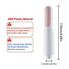IOUHAPPY 1pc Pressurized Shower Head, Handheld Filtered Shower Head Suitable For Travel, Water-Saving Design, Retractable For Easy Storage, Durable Plastic Material, Shower Head Suitable For Hotel/Homestay Bathroom, Modern Fashion Bathroom Accessory, Shower Accessory, Holiday Gift, Hose Not Included - 1 SHOWER HEAD - View 9
